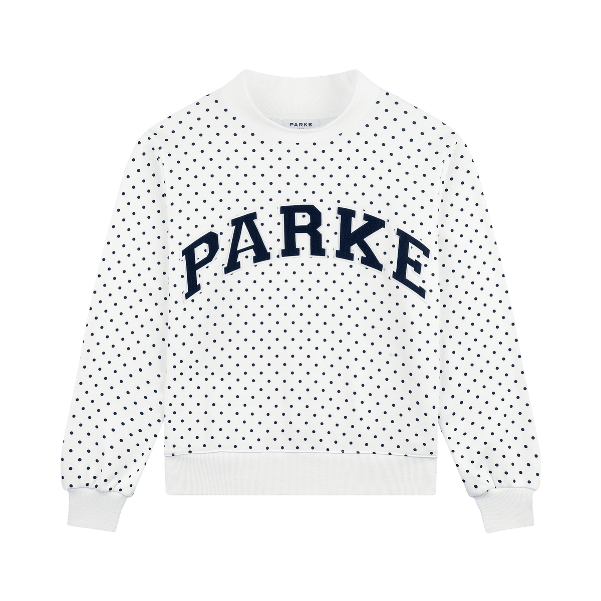 Polka Dot Varsity Mockneck