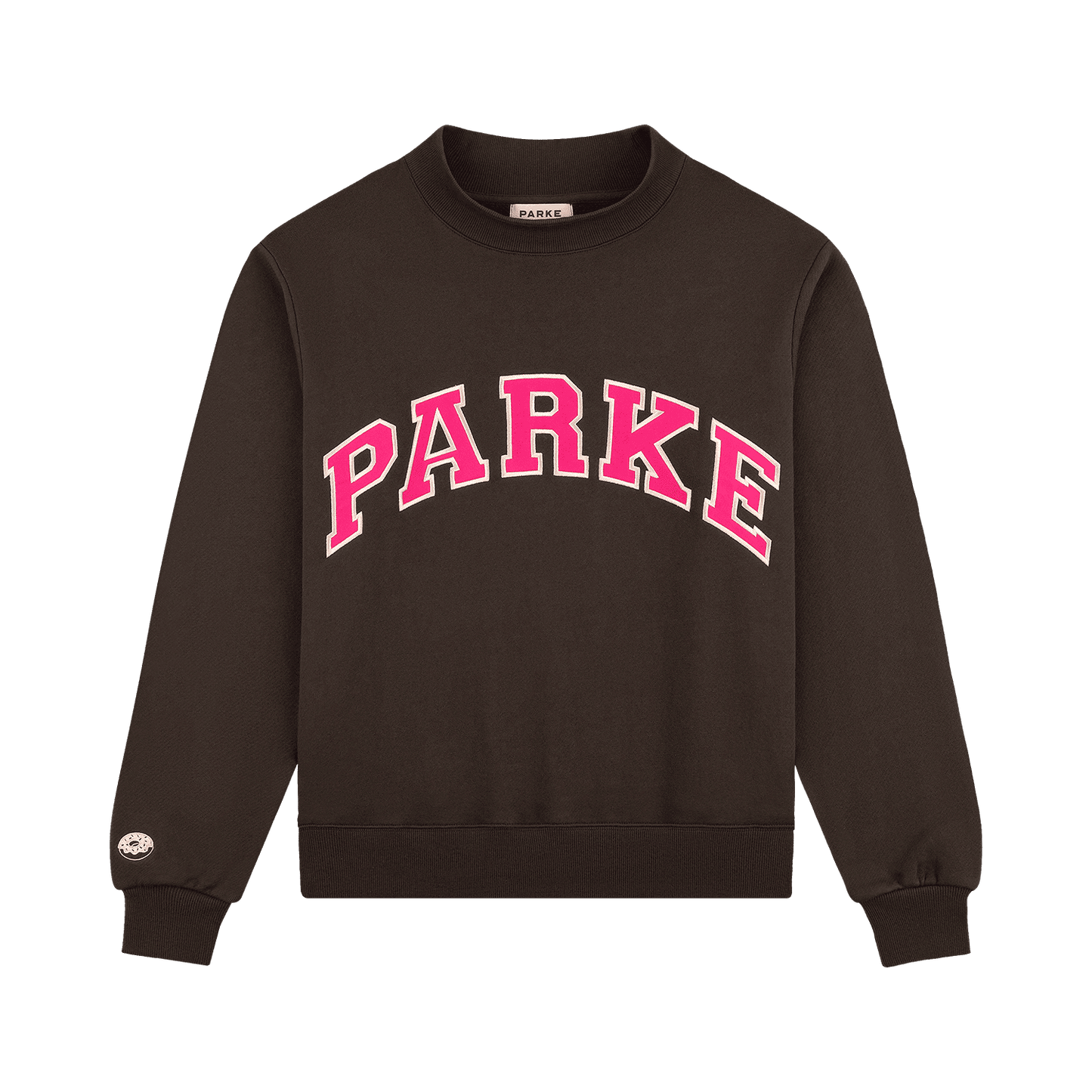 Oversized Varsity Mockneck Sweater – Black