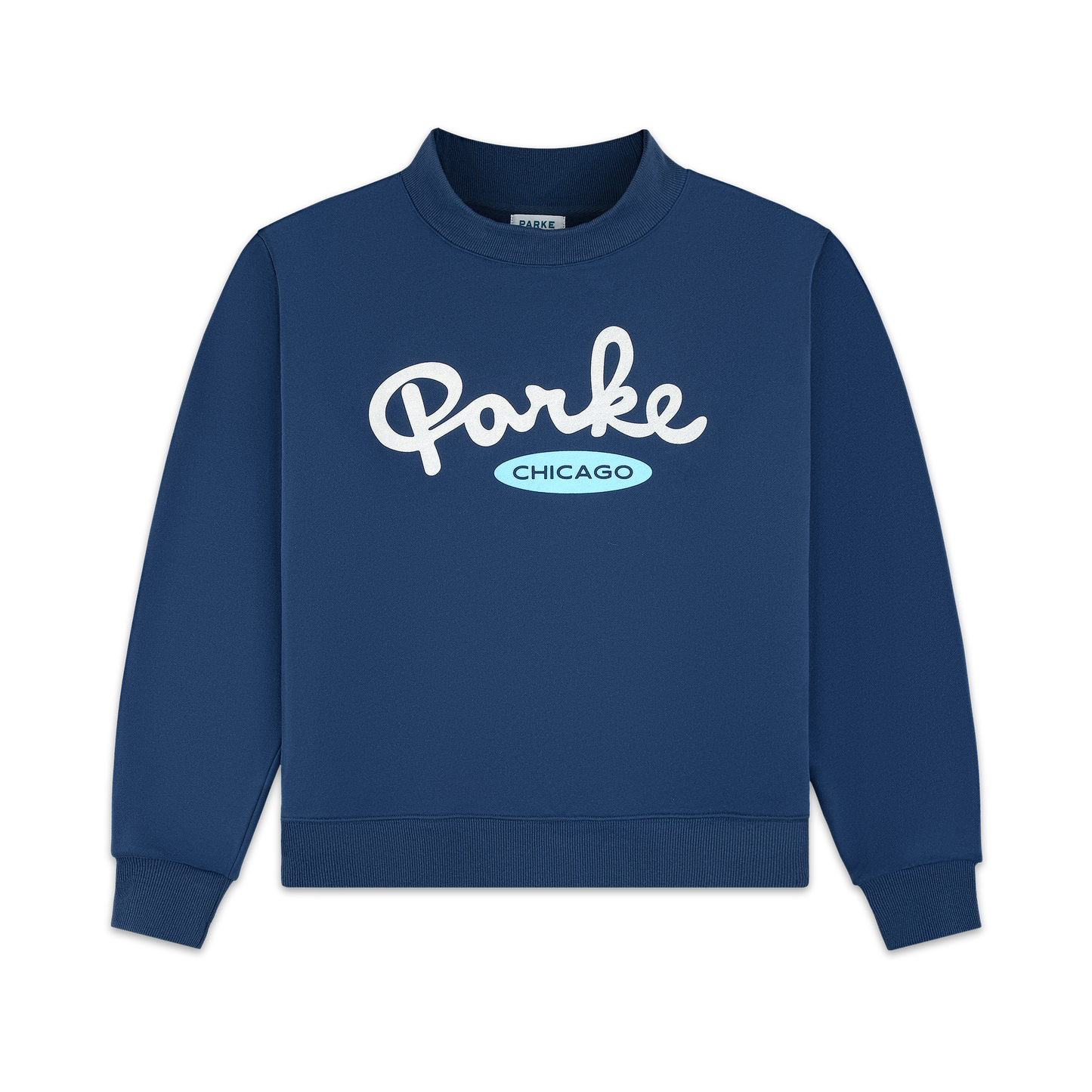 Chicago Signature Mockneck Sweater – Navy