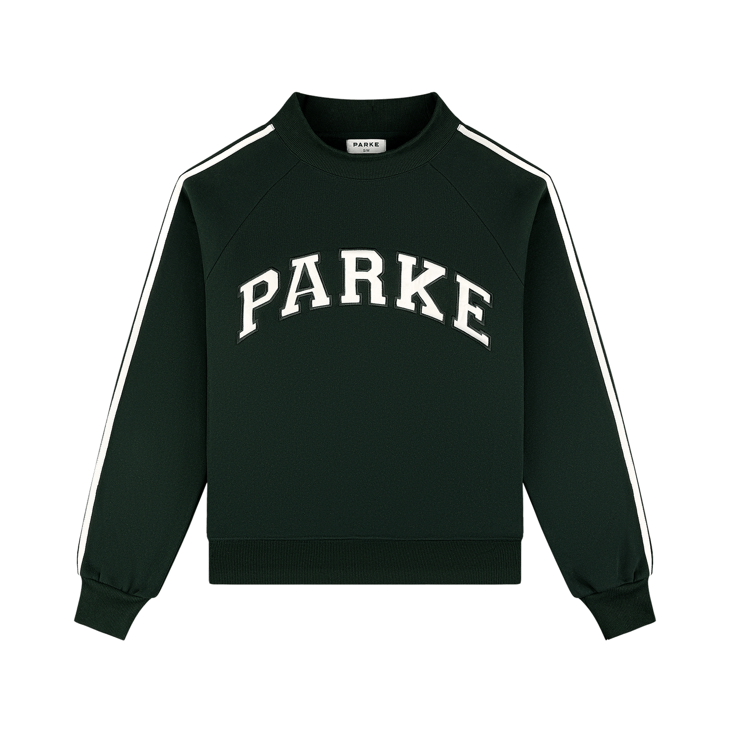 Sport Stripe Mockneck Sweater – Shadow Green