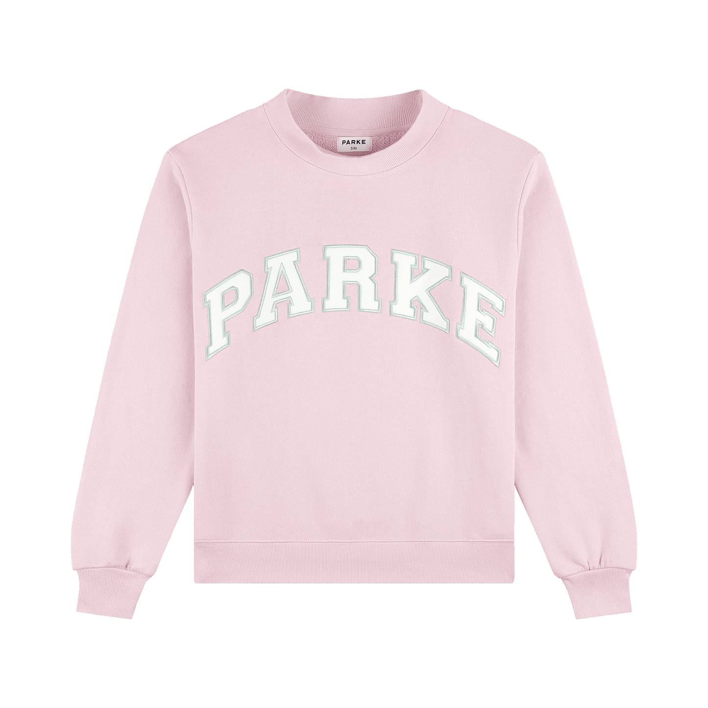 Classic Varsity Mockneck Sweater – Blush Pink