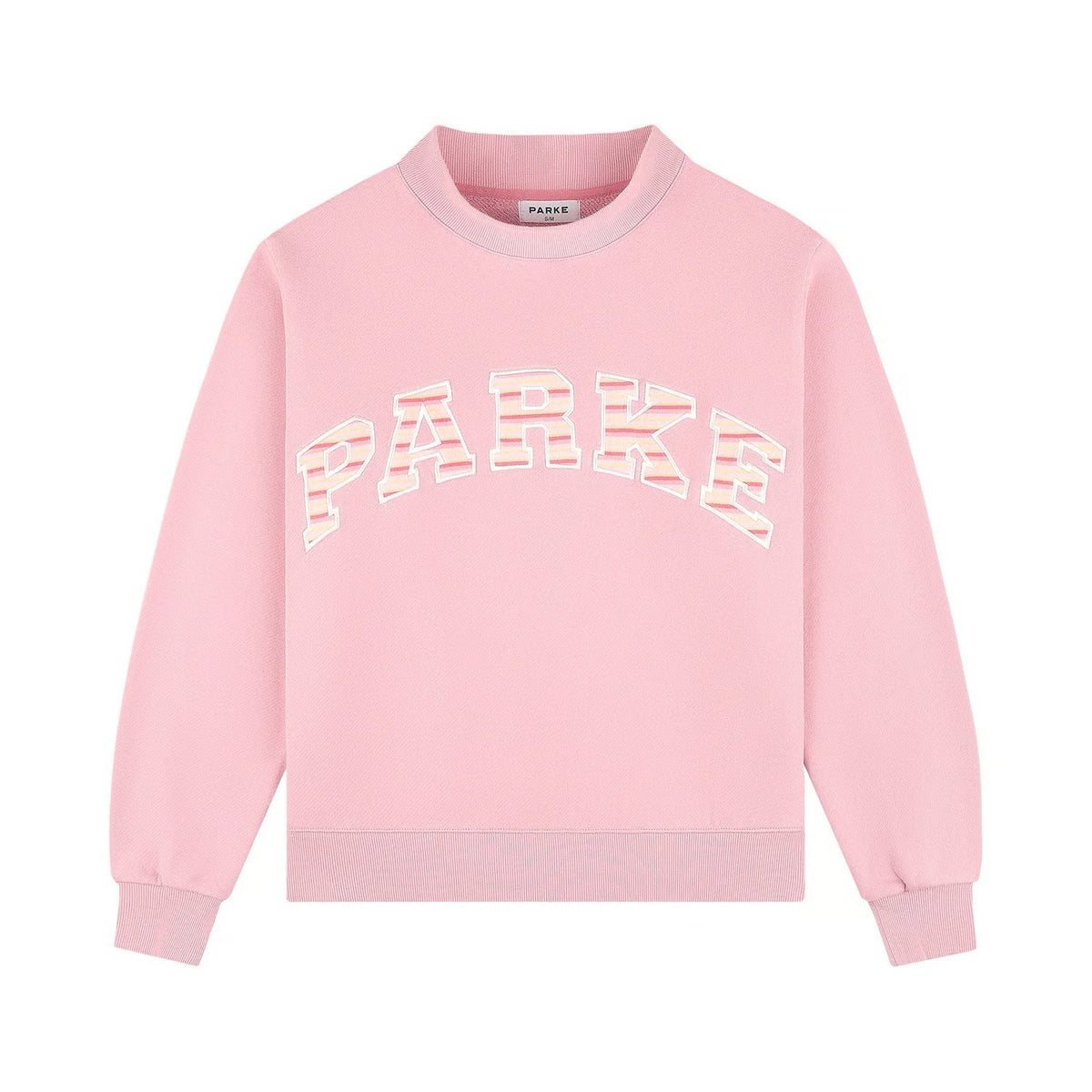 Pink Striped Mockneck